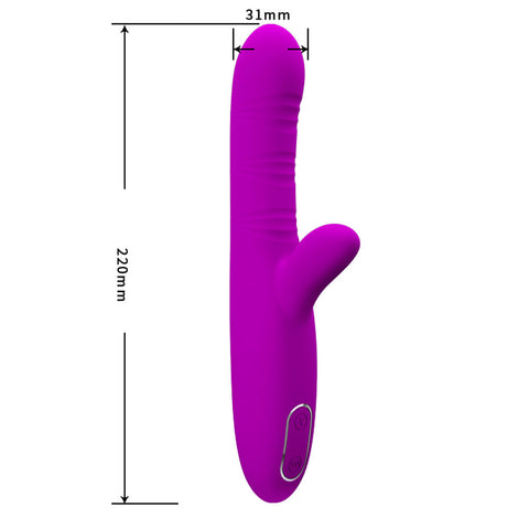 Pretty Love Angelique Come Hither - Fuchsia VIBRATORS-RABBIT