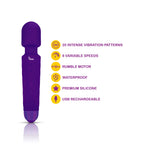 Viben Tempest Travel Wand Massager in Violet > Sex Toys > Mini Massagers