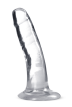 B Yours Plus Clear Suction Cup 5" Dildo Soft Realistic Feel > Dildos > Slim Dildos