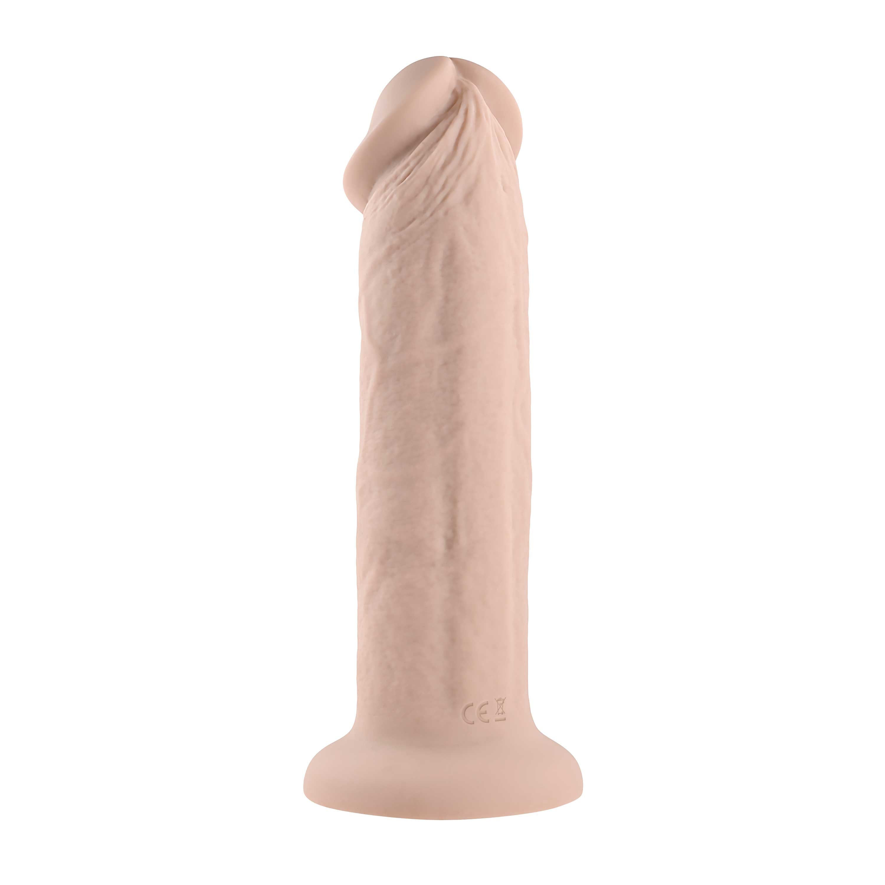 7 Inch Girthy Suction Cup Vibrating Dong with 10 Speeds Dongs Realistic