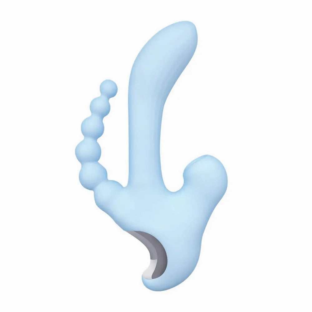 Nasstoys Sky Cirrus Three Way Vibe – USB Rechargeable 4.5 Inch Vibrator > Vibrators > Ladies > Rabbit Multi Main image