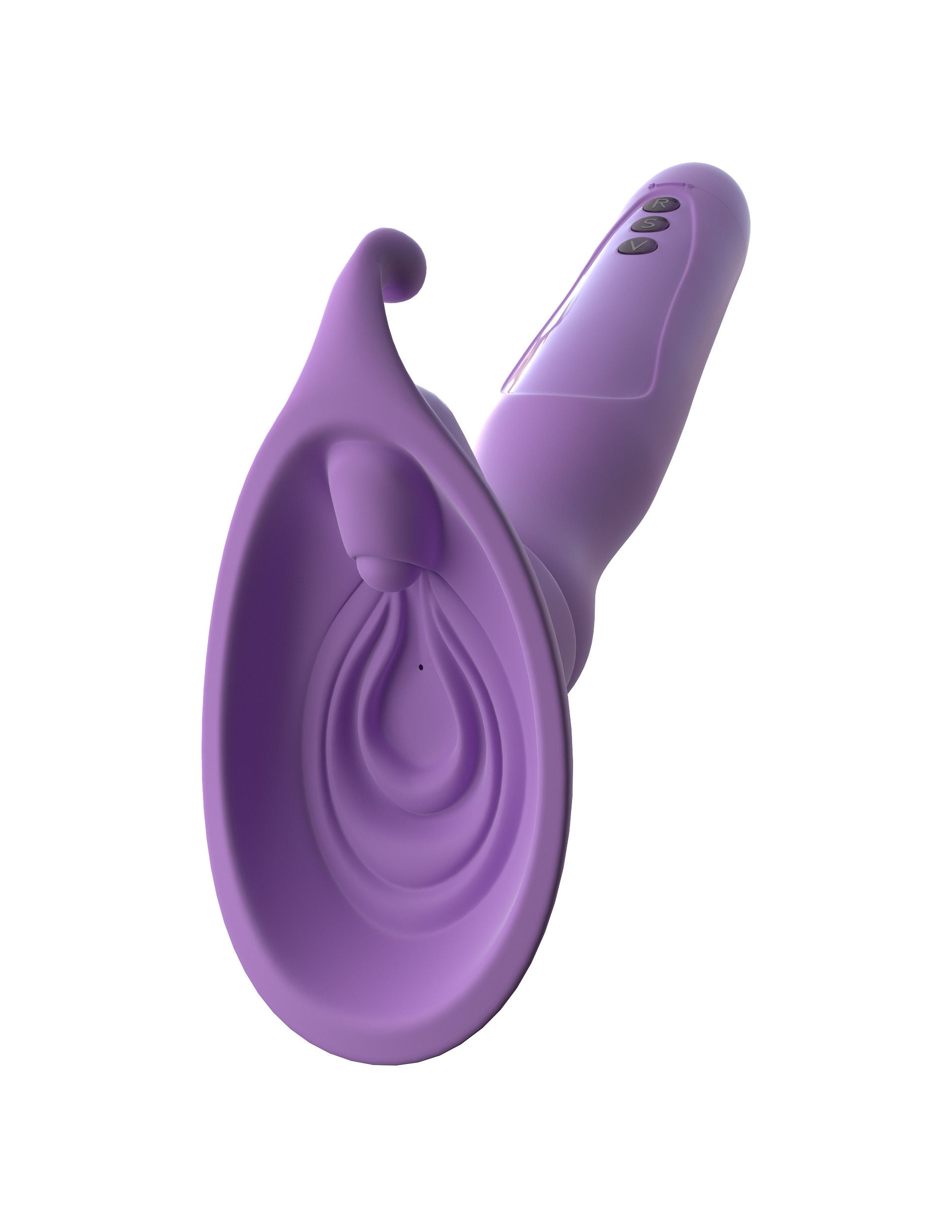 Fantasy For Her Vibrating Silicone Clit Pump With Suction