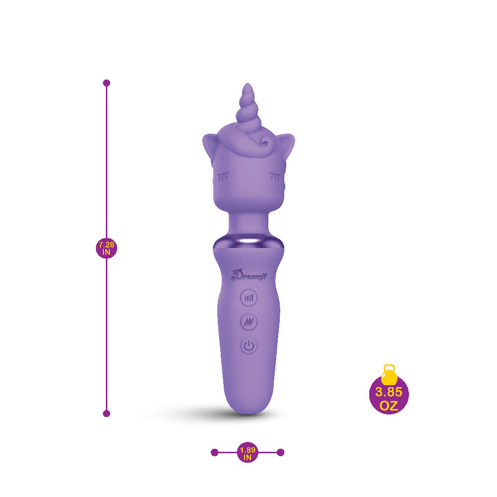 Dreamii Lilac Whirl Powerful Unicorn Wand Massager for Adults Electric Massager