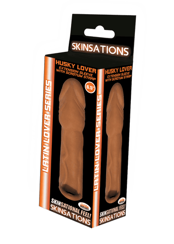 Skinsations Husky Lover 6.5 Inch White Penis Extension Sleeve SLEEVES