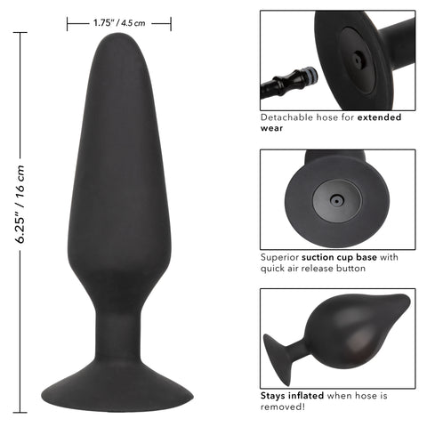CalExotics Xl Silicone Inflatable Anal Butt Plug With Bulb > Anal Range > Tunnel and Stretchers