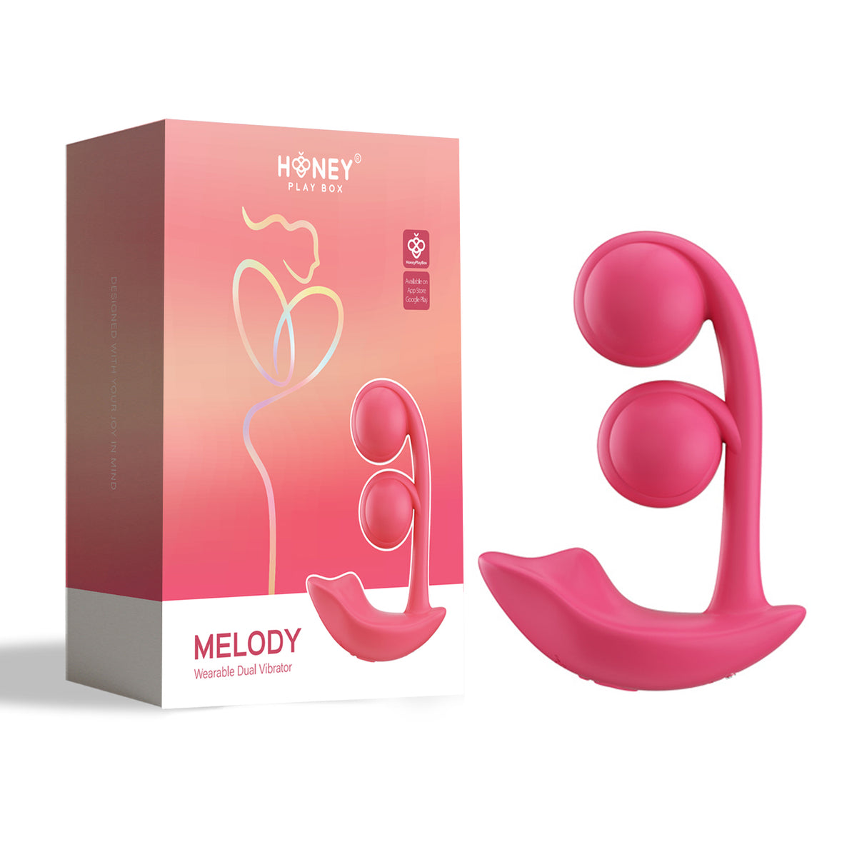 Melody Wearable Dual Vibrator Pink Silicone G-Spot Stimulator > Sex Toys For Ladies > Panty Vibes