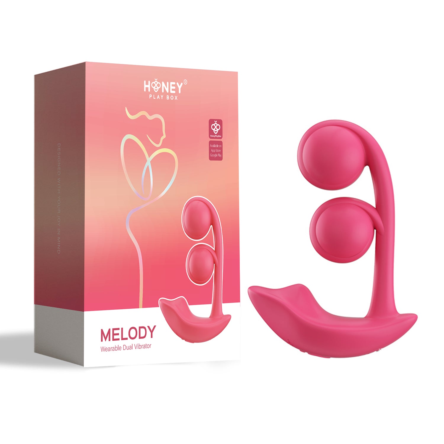 Melody Wearable Dual Vibrator Pink Silicone G-Spot Stimulator > Sex Toys For Ladies > Panty Vibes