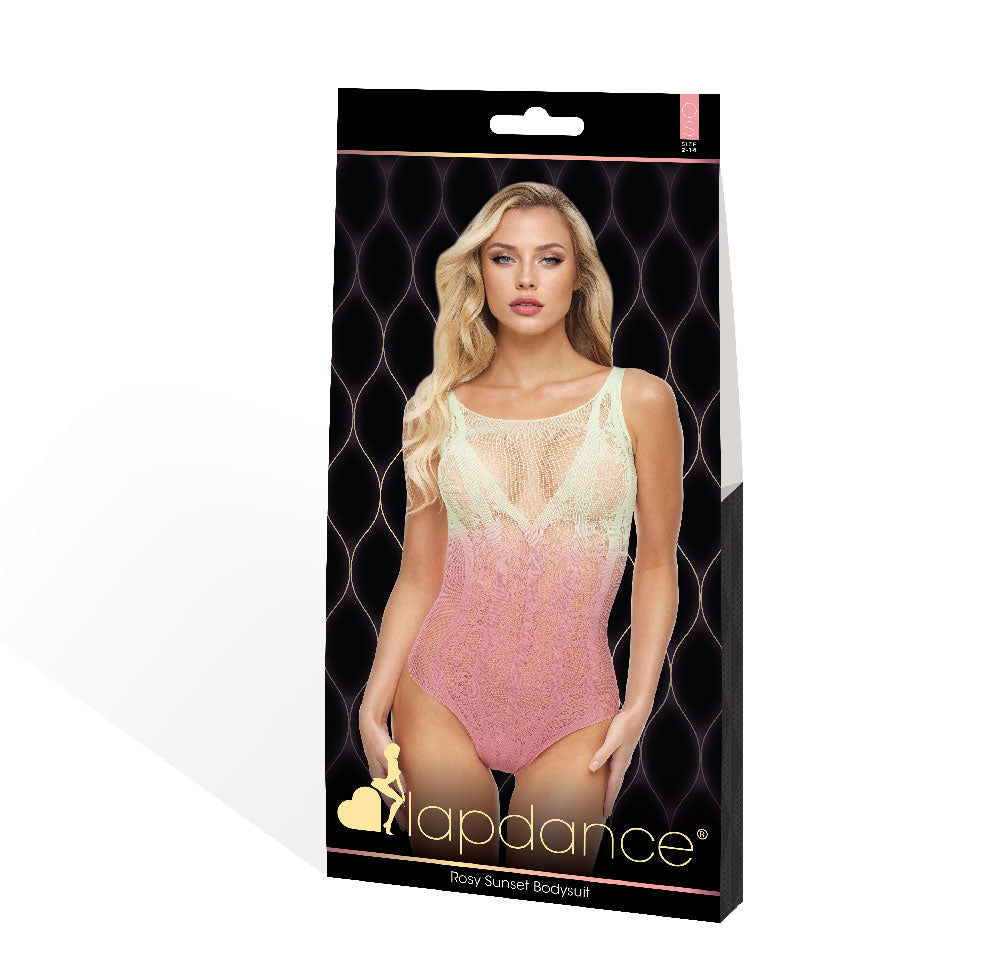 Lapdance Rosy Sunset (Cream/Rose) – One Size Bodysuit Pink > Clothes > Bodies and Playsuits