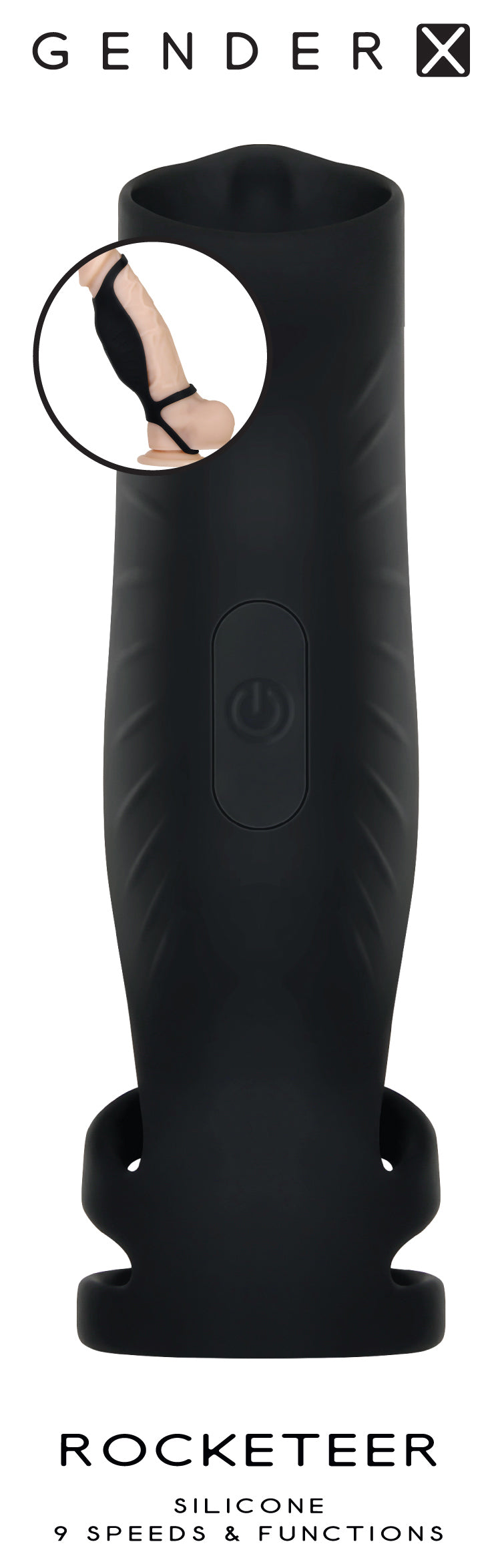 Gender X Rocketeer USB Rechargeable Vibrating Penis Sleeve SLEEVES