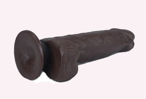 Get Lucky 7.5 Inch Realistic Dark Brown Dildo for Adults Dongs Realistic