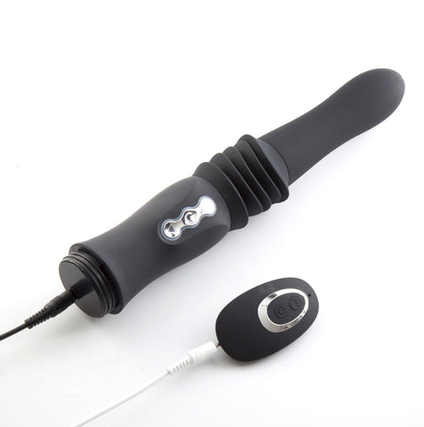Maia Novelties Max (Black) – Rechargeable Thrusting Vibrator DONGS Thrusting