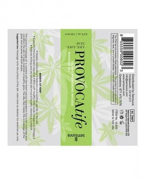 Provocatife Hemp Oil Pheromone Infused Massage Oil – Luxury Massage Oil > Essentials > Massage Oil