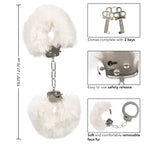 Ultra Fluffy White Furry Cuffs – Soft Bondage Handcuffs > Bondage Gear > Handcuffs