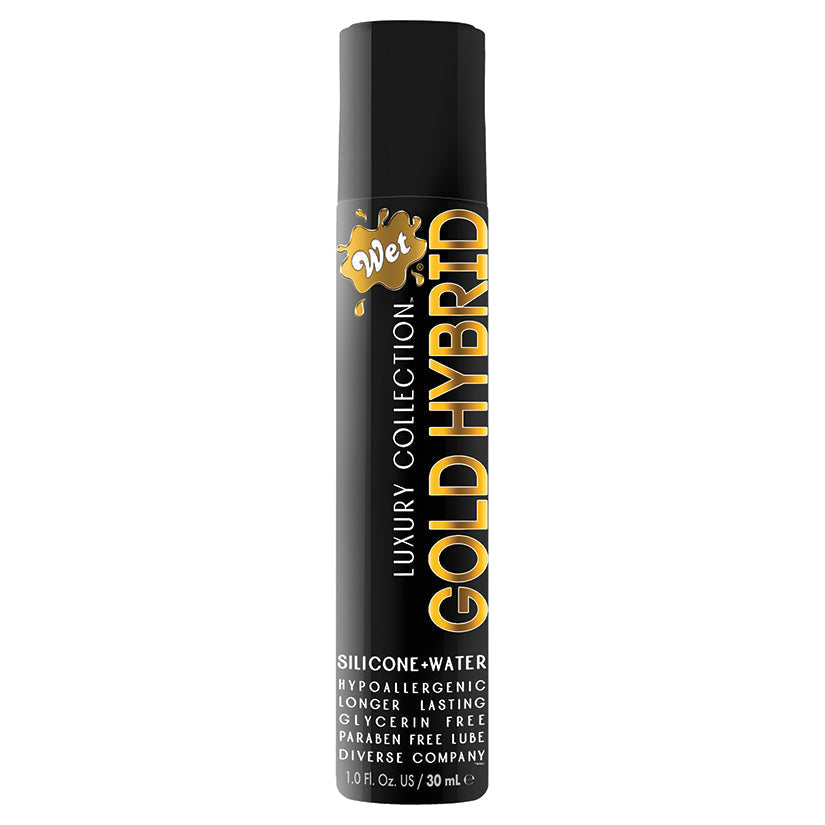 Wet Gold Hybrid Water Silicone Blend – Hypoallergenic Lubricant 1 Fl Oz > Lube > Hybrid