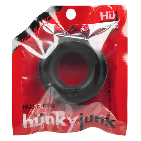 HUJ C-RING by Hunkyjunk Tar 2.4cm Inner Diameter Black COCK RINGS