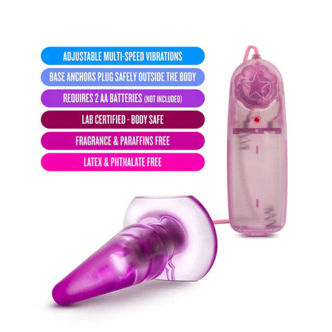 Blush Anal Pleaser Blue Beginner Friendly Anal Plug Toy Butt Plugs