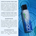Passion Natural Water Based Lubricant 4 Ounces Adult Intimacy > Lube > Water Based