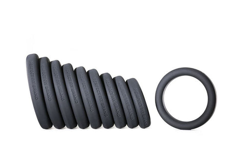 Perfect Fit Play Zone Kit Black Cock Ring Set for Comfortable Fit COCK RING Set
