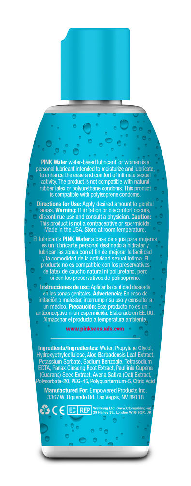 Pink Water-Based Lubricant for Women 4.7 Oz Intimacy Gel Default Title Enhancers Female
