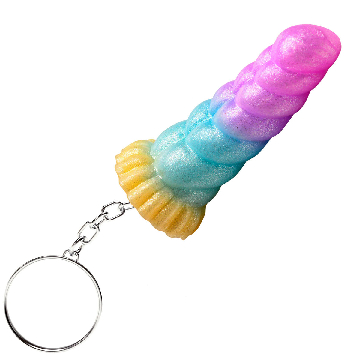 Mystique Unicorn Keychain Playful Novelty Adult Accessory Fantasy-Themed Keychain > Novelties > Gag Gifts