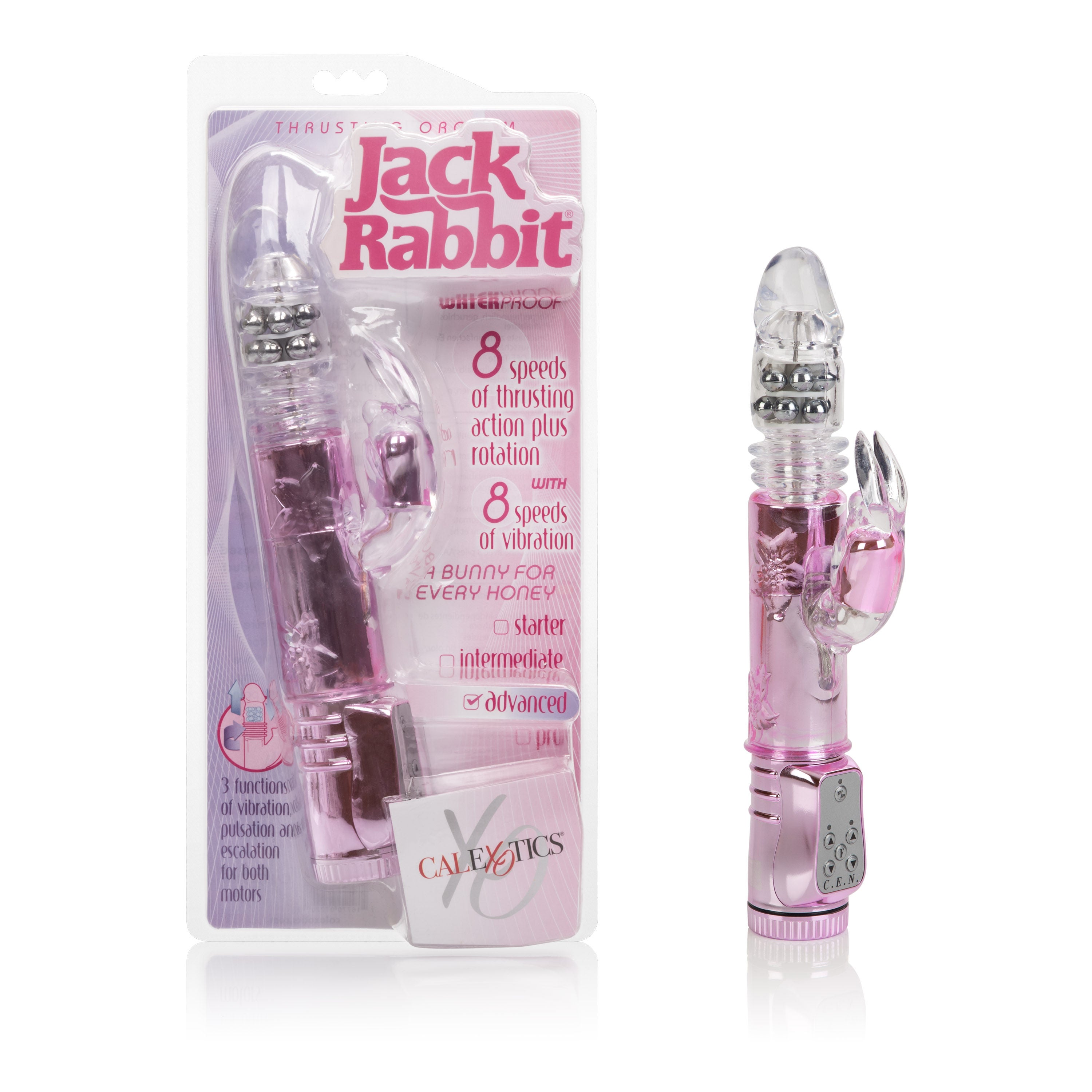 Thrusting Orgasm Jack Rabbit (Pink) – Dual Motor Rabbit Vibrator VIBRATORS-RABBIT-MULTI
