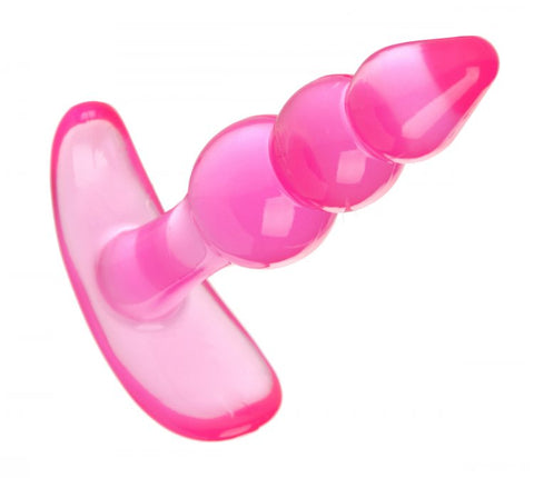 Bubbles Bumpy Pink Starter Anal Plug Soft Flexible Tip Toy Butt Plugs