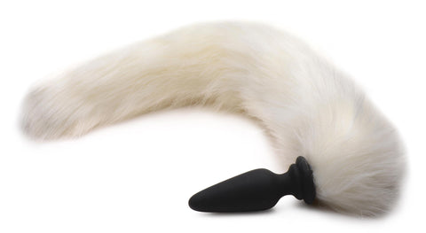 Snap-On Silicone Anal Plug with Three Interchangeable Animal Tails Tails