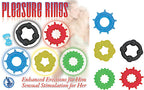 Waterproof Pleasure Rings Set With 5 Sizes And Styles TPE > Cock Ring > Sets