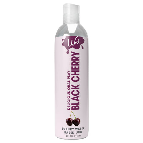 Wet Black Cherry Water-Based Flavored Oral Lubricant 1 Oz Oral Gels & Sprays
