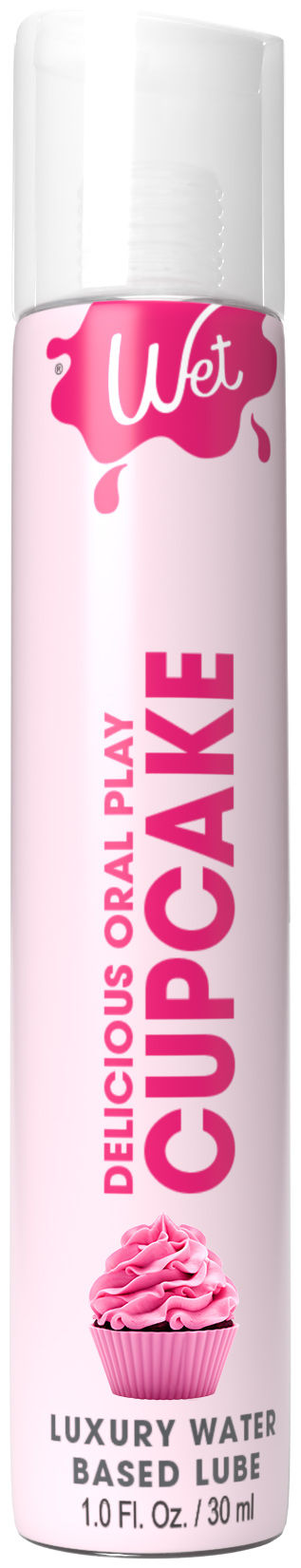 Wet Delicious Water-Based Flavored Oral Lubricant Cupcake 4 Oz Oral Gels & Sprays