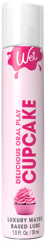 Wet Delicious Water-Based Flavored Oral Lubricant Cupcake 4 Oz Oral Gels & Sprays