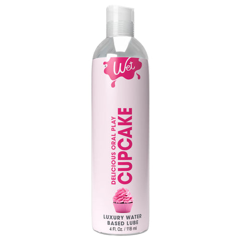 Wet Delicious Water-Based Flavored Oral Lubricant Cupcake 4 Oz Oral Gels & Sprays