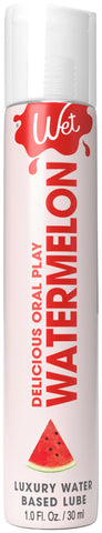Wet Delicious Watermelon Flavored Water-Based Oral Lubricant 4 Oz Oral Gels & Sprays