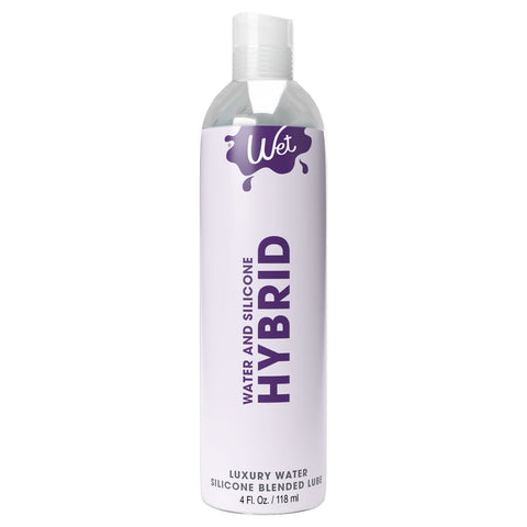 Wet Hybrid Luxury Water Silicone Blend Based Lubricant 4 Oz Hybrid Lube