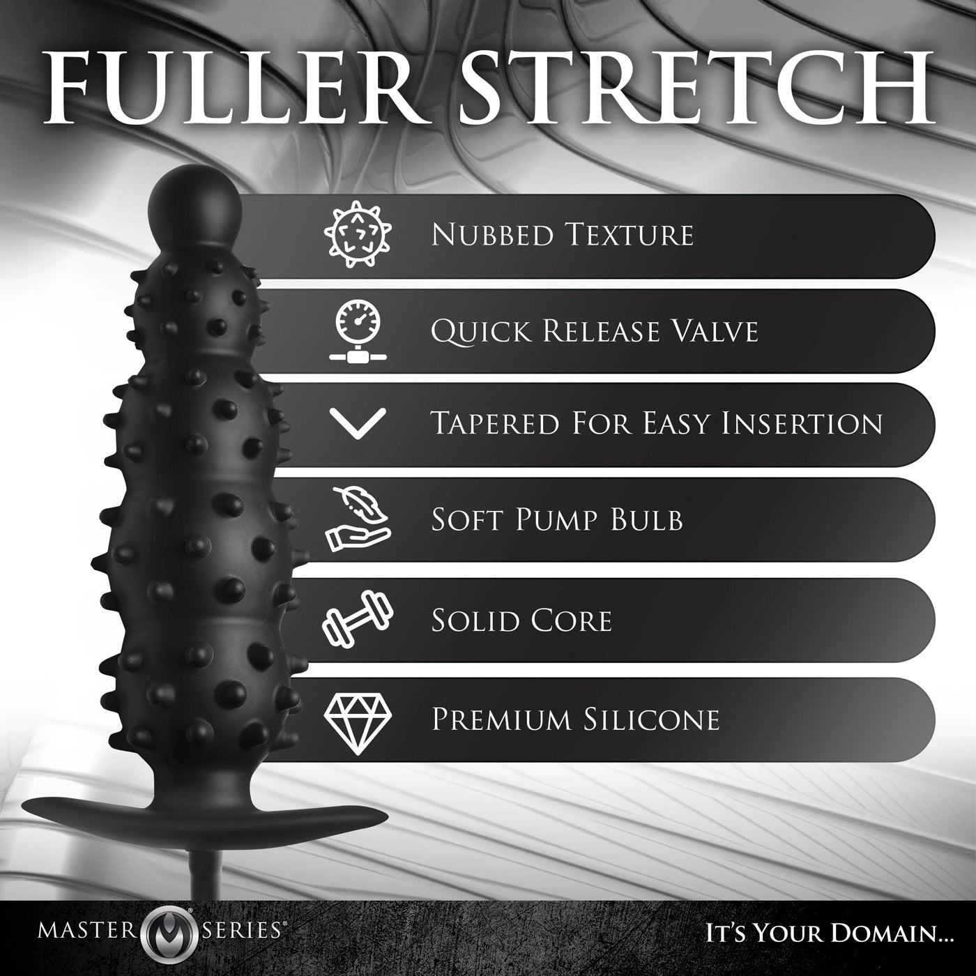 Ass Puffer Nubbed Inflatable Anal Plug > Anal Range > Tunnel and Stretchers