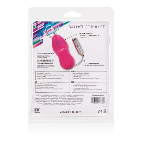 Ballistic Slimline Vibrator by CalExotics for Discreet Pleasure BULLETS
