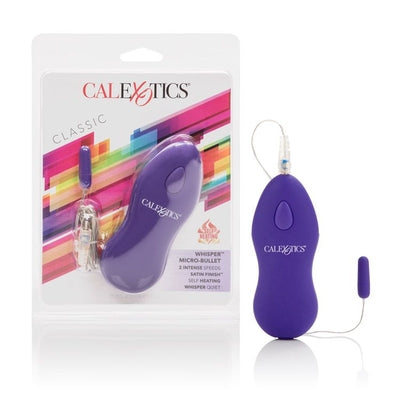 Whisper Micro Bullet Purple Compact Vibrator with Two-Speed Vibration and Self-Heating Function BULLETS
