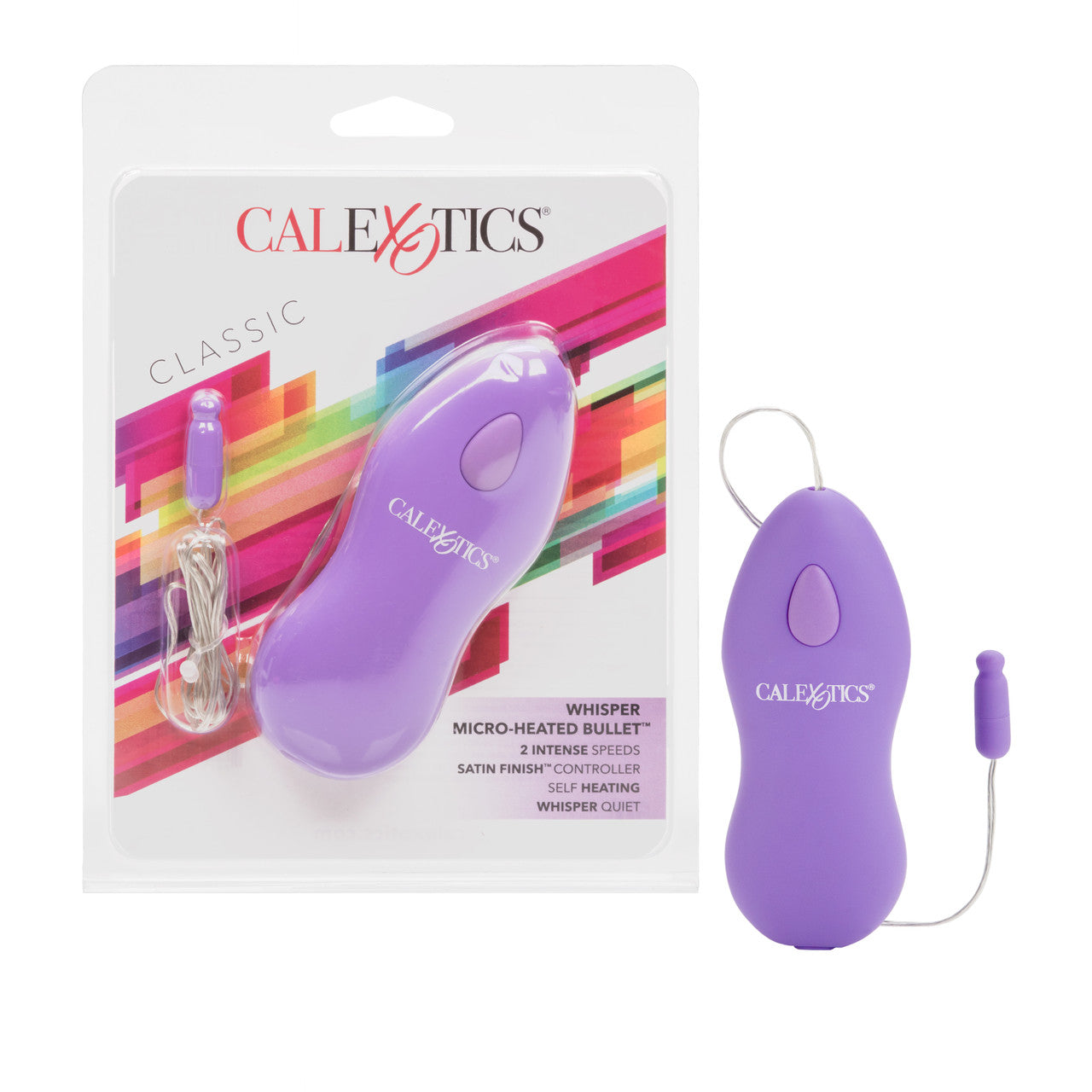 Whisper Micro Heated Bullet Massager in Purple > Vibrators > Mini Vibrators