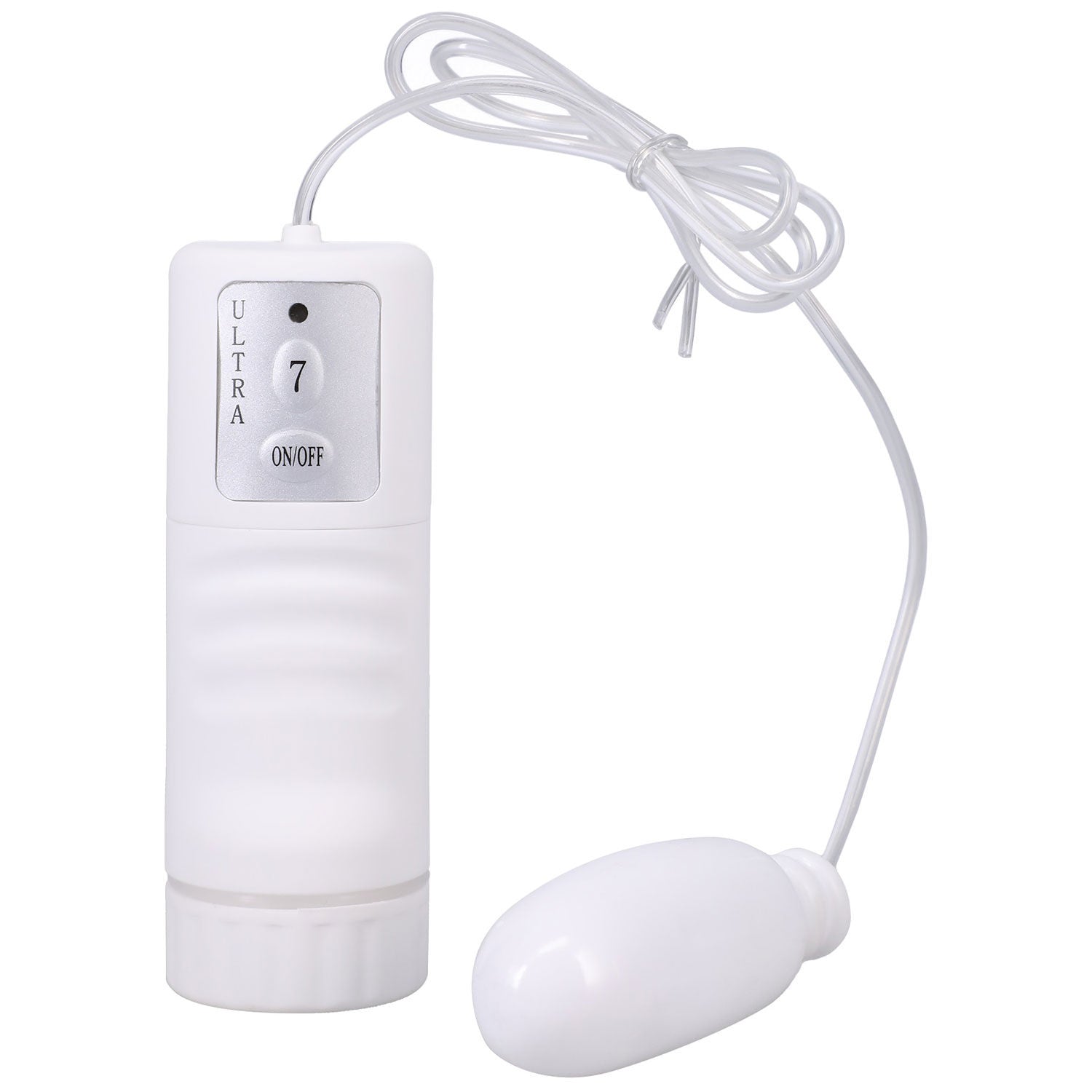 White Nights White Velvety Bullet Vibrator with Controller BULLETS & EGGS