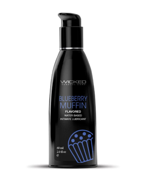 Wicked Aqua Blueberry Muffin 60ml Water Based Lubricant > Lube > Flavoured