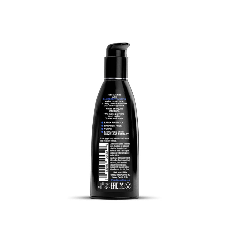 Wicked Aqua Blueberry Muffin 60ml Water Based Lubricant > Lube > Flavoured