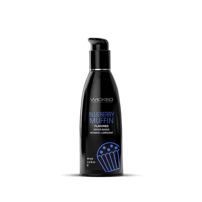 Wicked Aqua Blueberry Muffin 60ml Water Based Lubricant > Lube > Flavoured