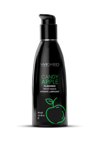 Wicked Aqua Candy Apple Lubricant 60 ml - Candy Apple Flavor Flavoured Lube