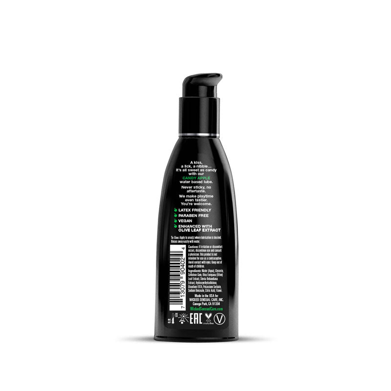 Wicked Aqua Candy Apple Lubricant 60 ml - Candy Apple Flavor Flavoured Lube