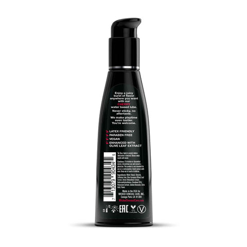 Wicked Aqua Cherry Water Based Lubricant 30 ml (1 oz) Bottle Flavoured Lube