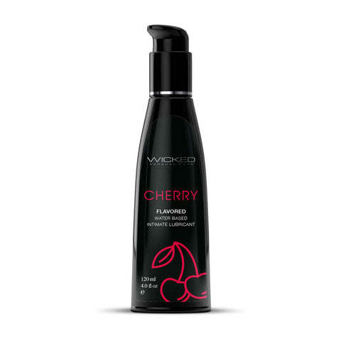 Wicked Aqua Cherry Water Based Lubricant 30 ml (1 oz) Bottle ... No Colour Selected Flavoured Lube