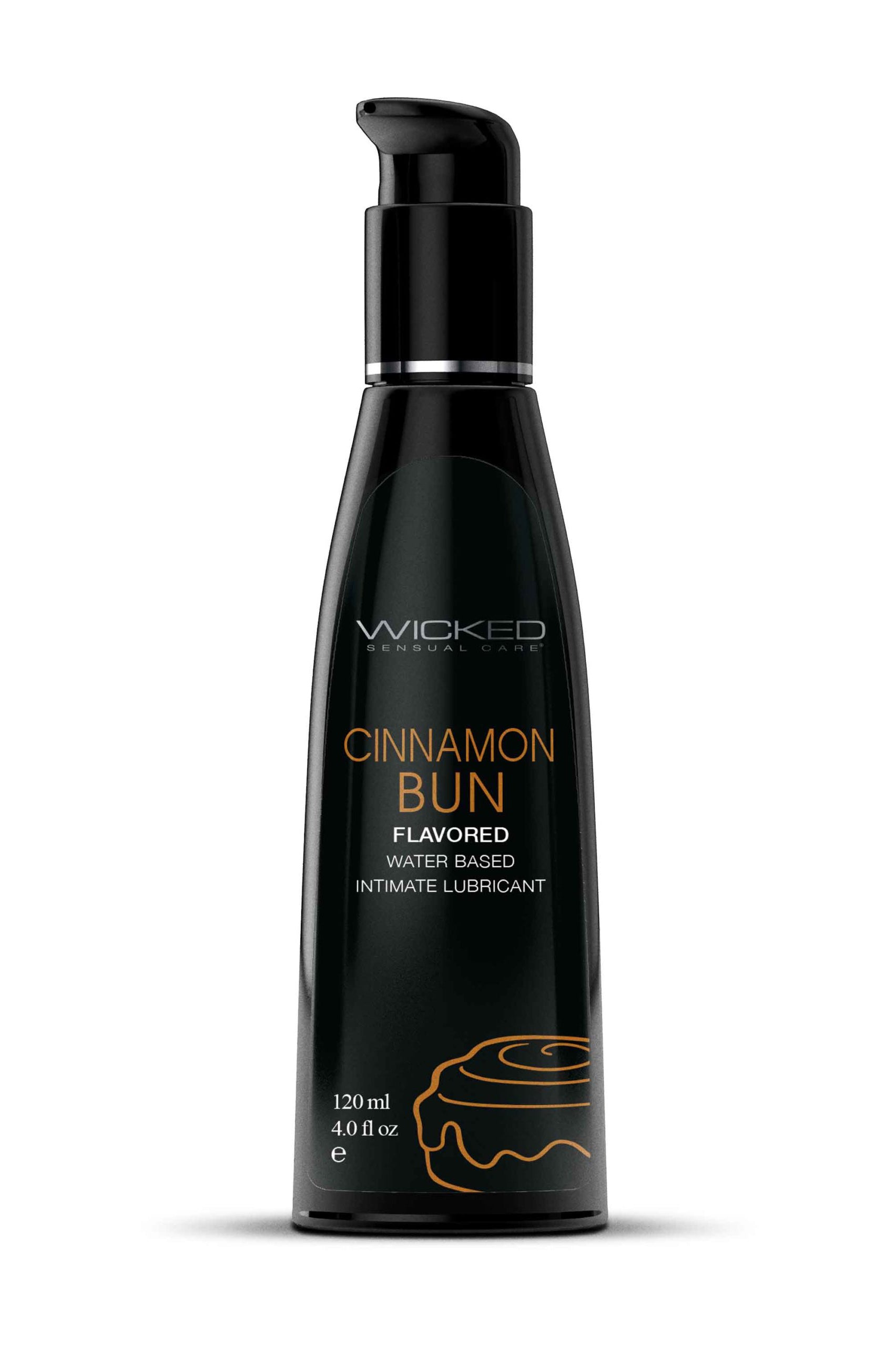 Wicked Aqua Cinnamon Bun Lubricant 120 ml (4 oz) - Sweet Pleasure Flavoured Lube