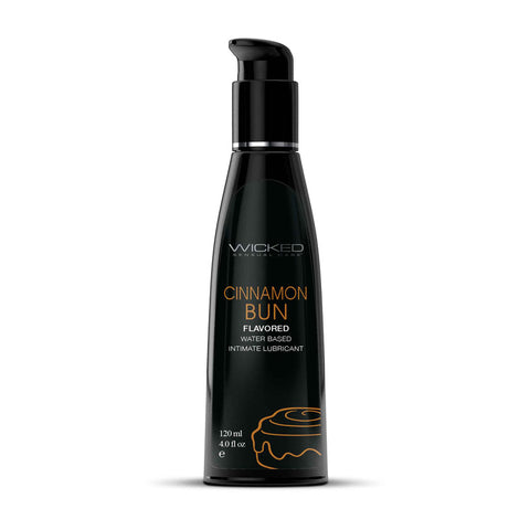 Wicked Aqua Cinnamon Bun Lubricant 120 ml (4 oz) - Sweet Pleasure Flavoured Lube