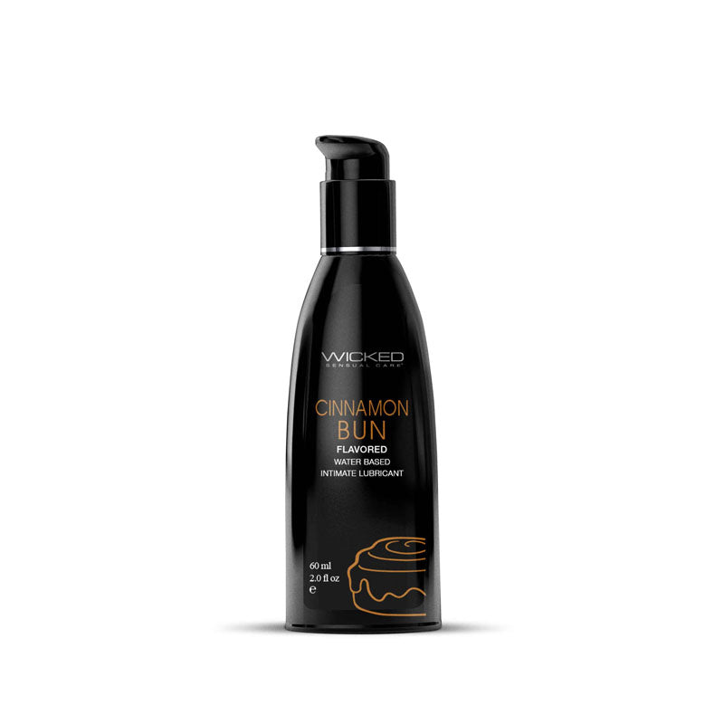 Wicked Aqua Cinnamon Bun Lubricant 60ml - Sweet Flavored Pleasure > Lube > Flavoured