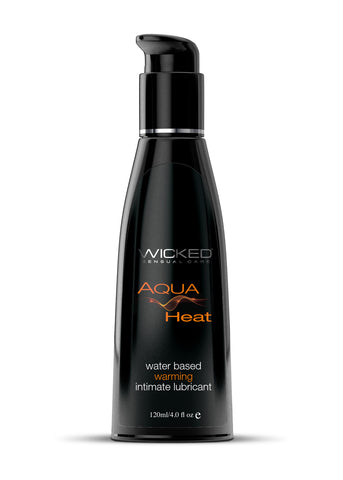 Wicked Aqua Heat Warming Water Based Lubricant 120 ml 4 Ounce Water Based Lube